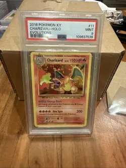 Pokemon TCG XY Evolutions Charizard 11/108 Holo Rare Card PSA 9 Mint - Image 1