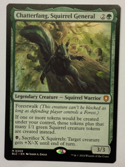 Chatterfang, Squirrel General 0209 Non Foil Mythic Bloomburrow Commander MTG NM - Image 1