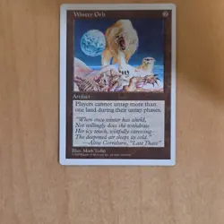 Wizards Winter Orb Artifact Core Set 5th Edition Rare Regular Mark Tedin - Image 1