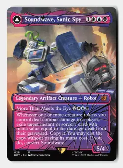 Soundwave, Sonic Spy (Shattered Glass) 28 Universes Beyond: Transformers MTG NM - Image 1
