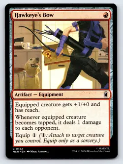 Hawkeye's Bow C Marvel Super Heroes 132 NM - Image 1