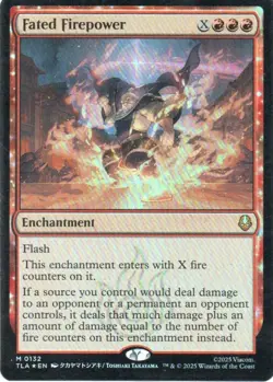 MTG: Avatar: The Last Airbender: Foil Fated Firepower: Lightly Played Condition - Image 1