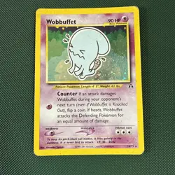 Wobbuffet 16/75 Holo Rare Neo Discovery Pokemon Card MP - Image 1