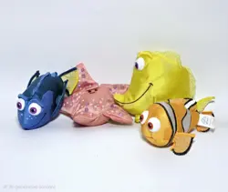 Finding Nemo Bubbles Yellow Fish Plush Toy Stuffed Animal 7” RARE Applause - Image 1
