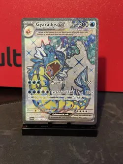 Pokemon Gyarados EX TCG Scarlet Violet Base Set Holo Full Art Rare Card 225/198 - Image 1