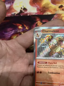 Charmeleon - 110/091 - Baby Shiny Rare - Paldean Fates - Pokemon Card - NM - Image 3