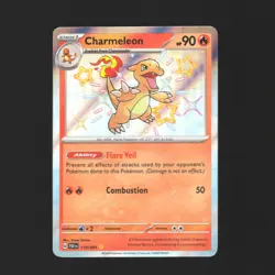 Charmeleon 110/091 Shiny Rare - Paldean Fates Pokemon Card NM - Image 1