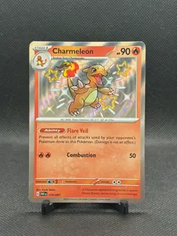 Charmeleon 110/091 Shiny Rare Paldean Fates Pokemon Card - Image 1
