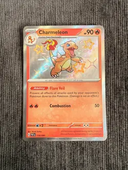 Charmeleon - 110/091 - Paldean Fates - Shiny Rare - Pokemon Card TCG - Image 1