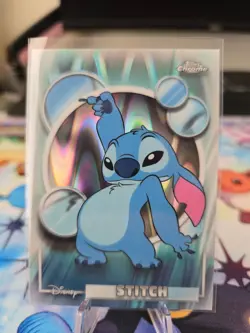 2026 Topps Chrome Disney Stitch Raywave Refractor #150 Lilo & Stitch - Image 1