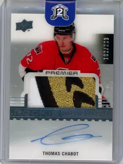 2016-17 Upper Deck Premier Thomas Chabot Rookie Auto Patch /299 - Image 1