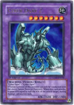 Yugioh! LP Cyber Ogre 2 - CDIP-EN036 - Ultra Rare - 1st Edition Lightly Played, - Image 1