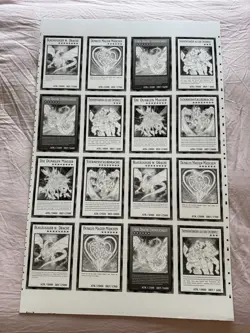 YuGiOh! Duel Overload Giant Cards Uncut Sheet - Misprint Error German DUOV - Image 1