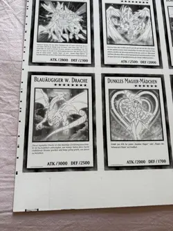 YuGiOh! Duel Overload Giant Cards Uncut Sheet - Misprint Error German DUOV - Image 2