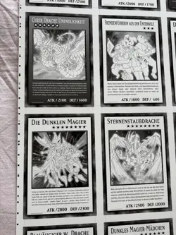 YuGiOh! Duel Overload Giant Cards Uncut Sheet - Misprint Error German DUOV - Image 3