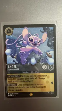 Disney Lorcana Normal Angel - Experiment 624 Winterspell 191/204 Legendary NM - Image 1