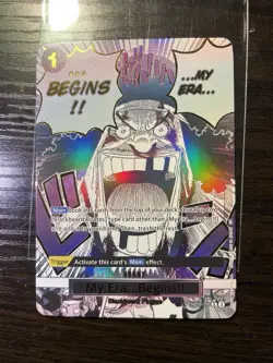 One Piece TCG Proxy Card My Era Begins OP09-096 R Blackbeard Pirates Holo - Image 1