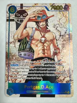 One Piece Carrying on His Will Portgas D Ace Alt Art OP13-119 SEC - Image 1