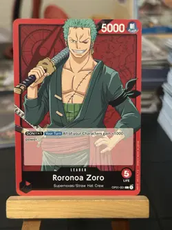 Roronoa Zoro - OP01-001 L - Leader Card - Romance Dawn - One Piece CCG - Image 1