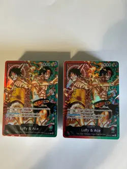 2x ONE PIECE ENGLISH TCG: (ST-30) Starter Deck EX: Luffy & Ace BRICK ONLY SEALED - Image 1