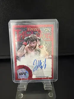 2024 Topps UFC Finest Jim Miller Auto Intimidators Red Shimmer - Image 1