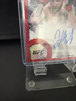 2024 Topps UFC Finest Jim Miller Auto Intimidators Red Shimmer - Image 3