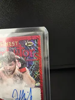 2024 Topps UFC Finest Jim Miller Auto Intimidators Red Shimmer - Image 5