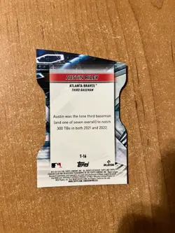 2023 Topps Stadium Club - Austin Riley - Red Triumvirates Insert BRAVES - Image 2