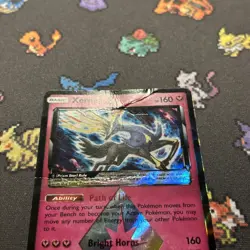 Xerneas 144/214 DMG -Holo Rare Pokemon Card- Thunder Prism (9q) - Image 2