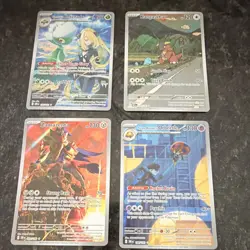 Pokemon TCG Holo 4-Card Lot Destined DRI Cynthia's Roserade Kanga Zamazenta IR - Image 1