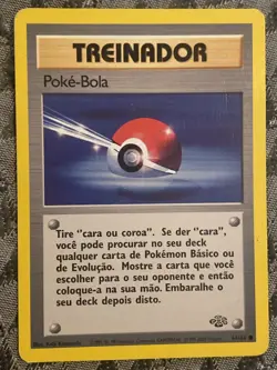 Pokemon Card Portuguese Poke Balle Poke Ball 64/64 Jungle Unlimited LP - Image 1