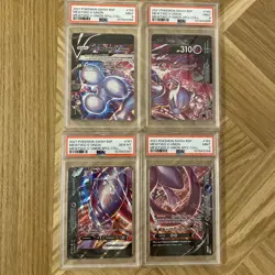 Mewtwo V-UNION - Sequential PSA Graded - SWSH159 - 162 - Black Star Pokemon Card - Image 1