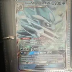 Pokemon Alolan Sandslash GX Promo SM236 Holo Stage 1 Beast Card - Image 1