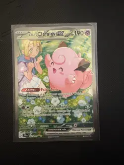 Pokemon TCG Lillie's Clefairy EX Journey Together Sir Card 184/159 NM Condition - Image 1