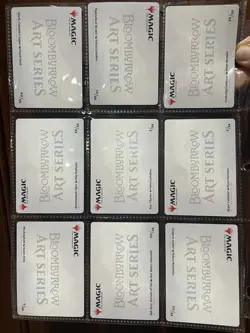 MTG Lot of 20 ART SERIES Cards Bloomburrow Some Gold Signatures - Image 5