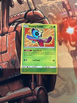 Shining Celebi SM79 - Pokemon Sun & Moon Black Star Promo NM - Image 1