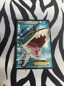 HP Pokemon TCG Sharpedo EX Full Art Holo Card 152/160 XY-Primal Clash - Image 1