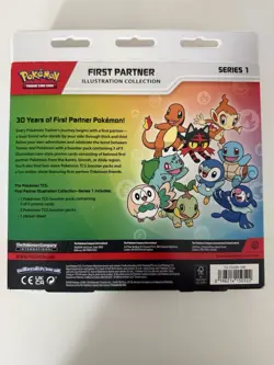 Pokemon TCG First Partner Illustration Collection Series 1 Pack 3 Packs 9 Cards - Image 2