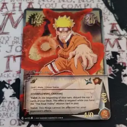 Naruto TCG CCG Naruto Uzumaki Card Super Rare Foil English Near Mint - Image 1