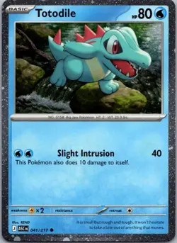 Totodile (Cosmos Holo) Common Miscellaneous Cards & Products 041/217 NM - Image 1