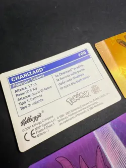 POKEMON KELLOGG’S ACTION CARD COMPLETE SET 10/10 VINTAGE CHARIZARD 2001 ITA - Image 5