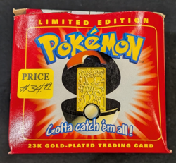 Burger King Pokemon PokeBall 23K Gold Plated Trading Card #150 Mewtwo 1999 B - Image 1