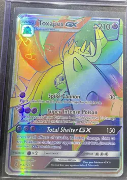 Toxapex GX 154/145 Guardians Rising Secret Rainbow Rare Pokemon Card NM - Image 1