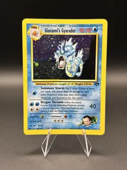 LP Giovanni's Gyarados Holo Gym Challenge 5/132 Pokemon Card - Image 1