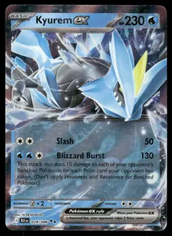 Pokemon Cards Kyurem ex 028/086 Black Bolt Holo Double Rare NM *5 - Image 1