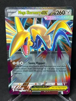 Mega Skarmory EX 055/088 Double Rare Holo Pokemon Card Near Mint - Image 1