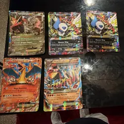 Nintendo Pokemon 5-Card EX/Mega Holo Lot EN 2015 - Image 1