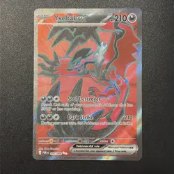 Pokemon TCG Ultra Rare Full Art Holo Yveltal Ex 105/88 Perfect Order NM Card - Image 1