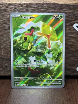 Caterpie - 172/165 - SV: Scarlet & Violet 151 - Illustration Rare - Pokemon NM - Image 1