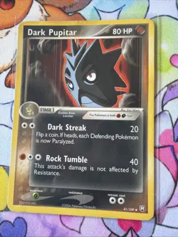 Pokemon Dark Pupitar 41/109 Ex Team Rocket Returns Uncommon No Holo ENG Card - Image 2
